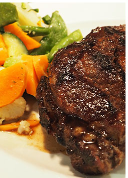 Food served all day at Penrhos Arms Hotel.