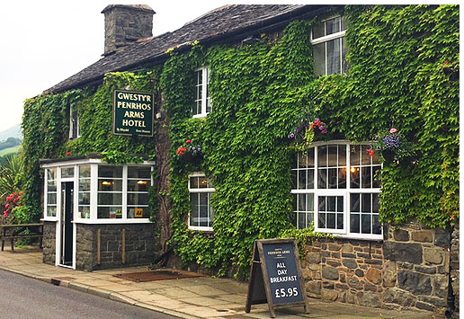 Penrhos Arms Hotel in Cemmaes, near Machynlleth.